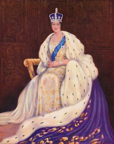 'Her Majesty the Queen', 1937. Artist: Louis Dezart.