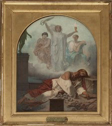 Esquisse pour l'église Saint-Jacques-du-Haut-le-Pas : Martyre de Saint Jacques, c.1860. Creator: Theodore Pierre Nicolas Maillot.