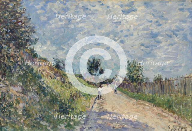 Chemin montant, 1870. Creator: Sisley, Alfred (1839-1899).