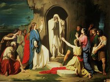  'The Lazarus resurrection', oil by Casado del Alisal.
