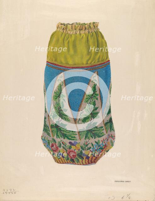 Beaded Handbag, 1935/1942. Creator: Ferdinand Badin.