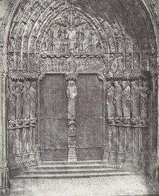[Chartres Cathedral, Central Portal of the South Transept; The Last Judgment], 1855, printed 1857. Creator: Charles Nègre.