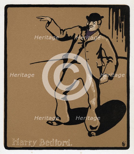 Harry Bedford, theatre performer, late 19th century. Artist: Unknown