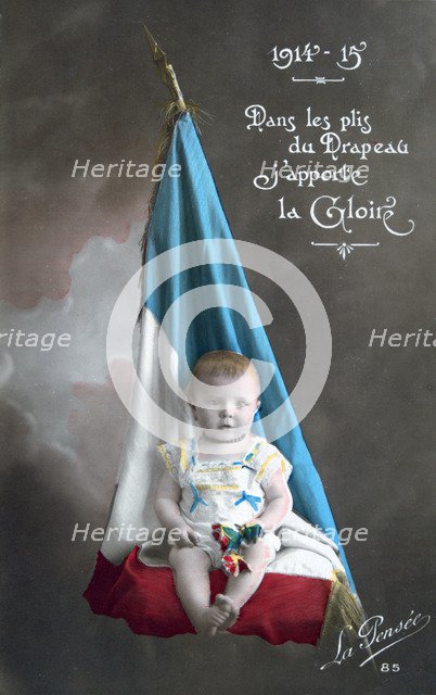 French WWI postcard, 1914-1918. Artist: Unknown