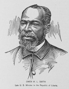 Owen W.L. Smith; Late U.S. Minister to the Republic of Liberia, 1902. Creator: J. H. Cunningham.