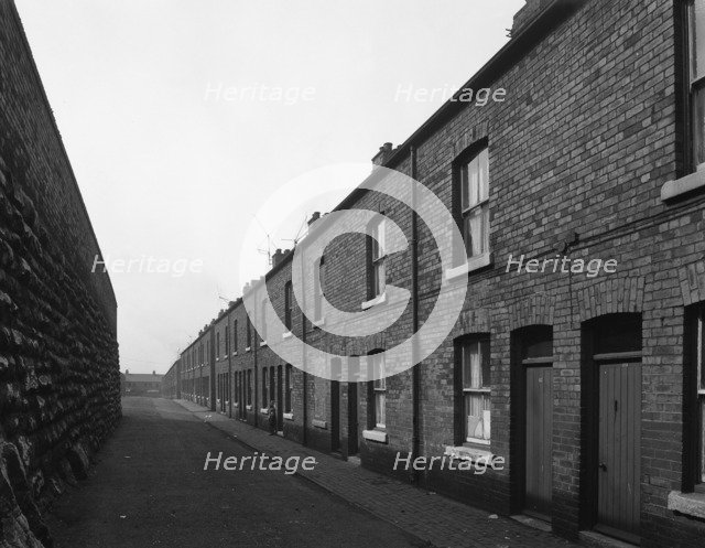 Terraced miners' housing, Denaby Main, South Yorkshire, mid 1960s. Artist: Michael Walters