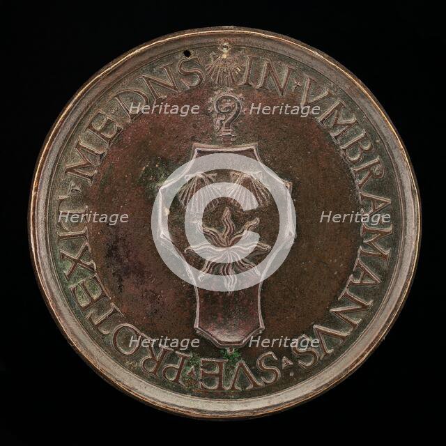 Arms of Maugras over a Crozier [reverse], c. 1503. Creator: Giovanni Candida.