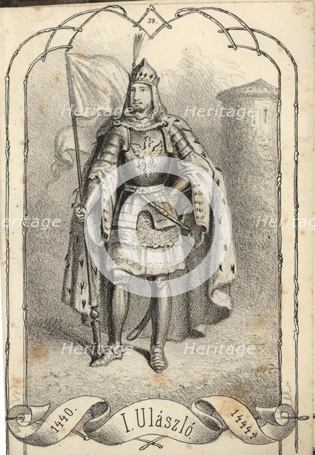 Vladislaus III of Varna (1424-1444). Artist: Vizkelety, Béla (1825-1864)