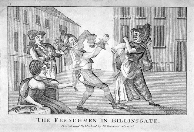 'The Frenchmen in Billinsgate', 1754. Artist: Anon