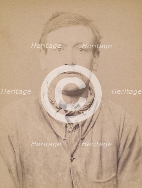 Veysseire. Michel. 25 ans, né à Montreuil. Journaliste. Anarchiste. 5/3/94, 1894. Creator: Alphonse Bertillon.