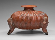 Vessel in the Form of a Squash with Parrot Supports, A.D. 1/200. Creator: Unknown.