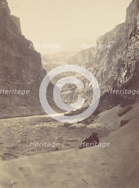 Grand Cañon of the Colorado River, Mouth of Kanab Wash, looking West, 1872. Creator: William H. Bell.