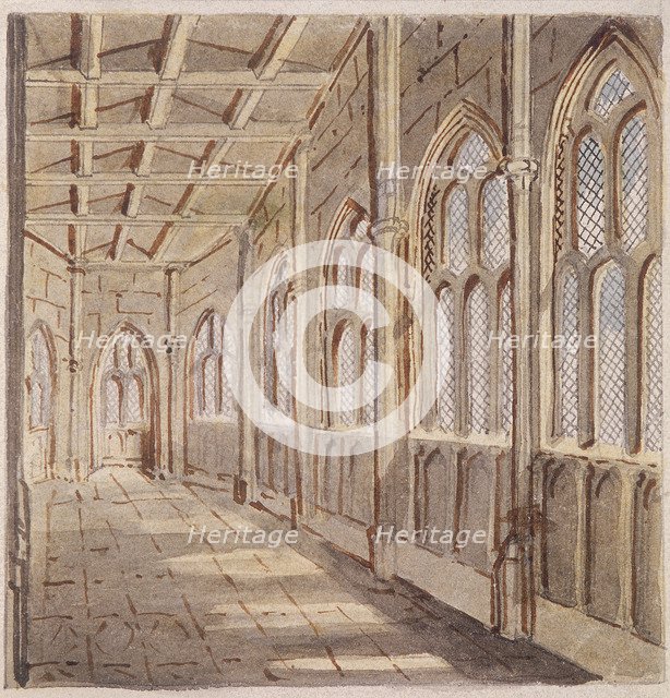 London Bridge (old), London, c1758. Artist: Anon