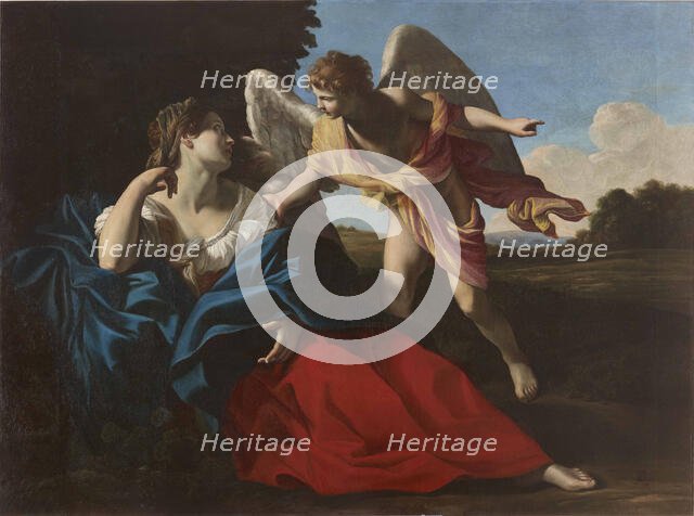 Hagar Saved by the Angel, ca 1612-1615. Creator: Lanfranco, Giovanni (1582-1647).