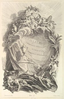 Frontispice pour le "Tombeau de Guillaume III" (Frontispiece for the Tomb of William I..., ca. 1736. Creator: Pierre-Louis de Surugue.