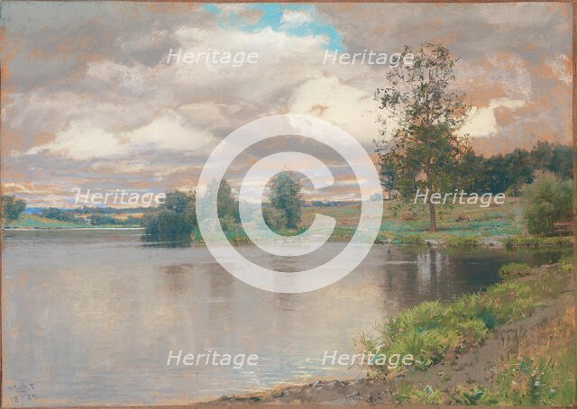 Lake at Appledale, 1884. Creator: Walter L Palmer.