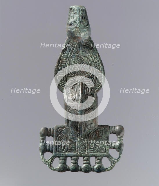 Square-Headed Bow Brooch, Frankish, 6th century. Creator: Unknown.