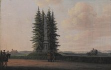 The Obelisk erected in Honour of the Statesman J.H.E. Bernstorff in Gentofte, North of..., 1788. Creator: Erik Pauelsen.