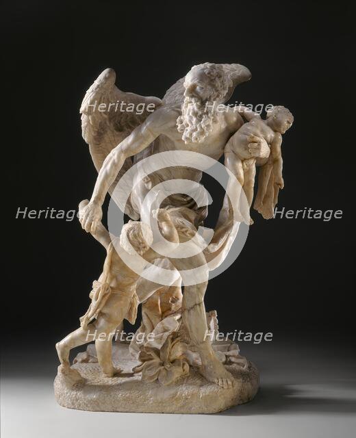 Cronus Carrying off Two Infants, c.1742. Creator: Lazar Widmann.