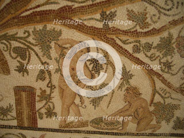 Mosaic, El Jem Museum, El Djem, Tunisia, 2009. Creator: Amanda Waite.