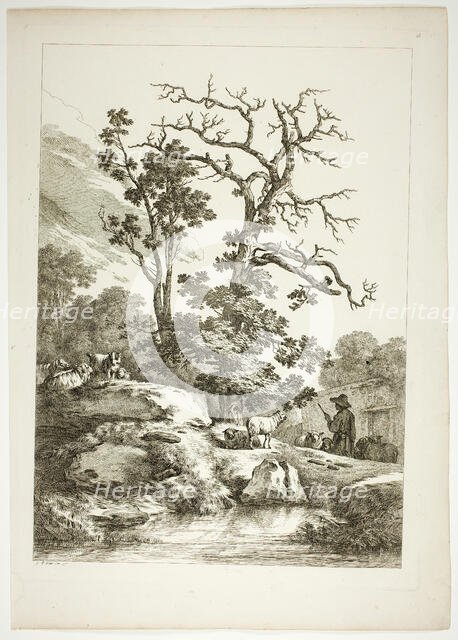 Plate 23 of 38 from Oeuvres de J. B. Huet, 1796–99. Creator: Jean Baptiste Marie Huet.