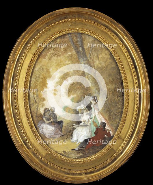 Ladies and Gentlemen Making Music in The Open Air. Creator: Nicolas Lavreince.