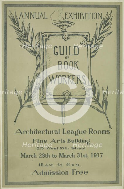 Annual exhibition. Guild of book workers, c1917. Creator: Unknown.
