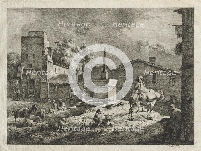 View of Saint-Andeol, 1774. Creator: Jean Jacques de Boissieu (French, 1736-1810).