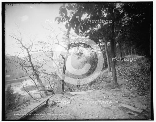 Trail to Winona Cliff, Delaware Water Gap, between 1890 and 1901. Creator: Unknown.