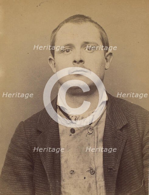 310. Olivier. Philippe, Octave. 25 ans, né le 29/6/68 à Paris XVIIle. Plombier. Anarchiste..., 1894. Creator: Alphonse Bertillon.