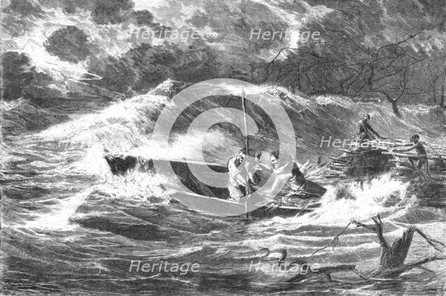 'A Storm on the Amazon; A Trip up the Trombetas', 1875. Creator: Unknown.