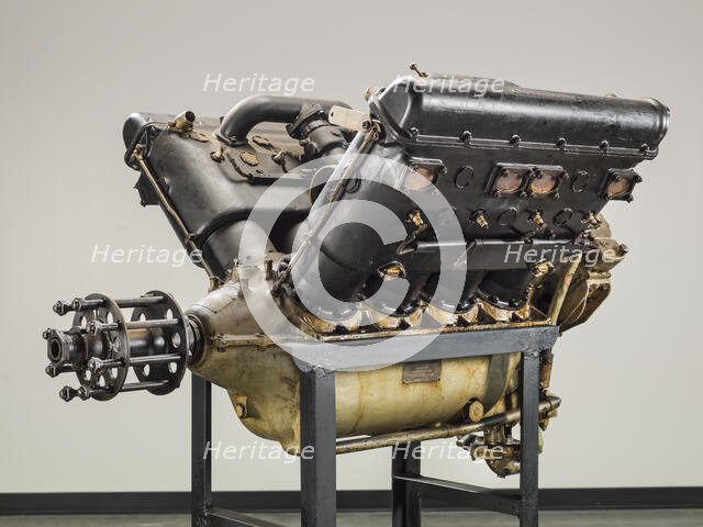 Wright H-3 V-8 Engine, ca. 1922. Creator: Wright Aeronautical.