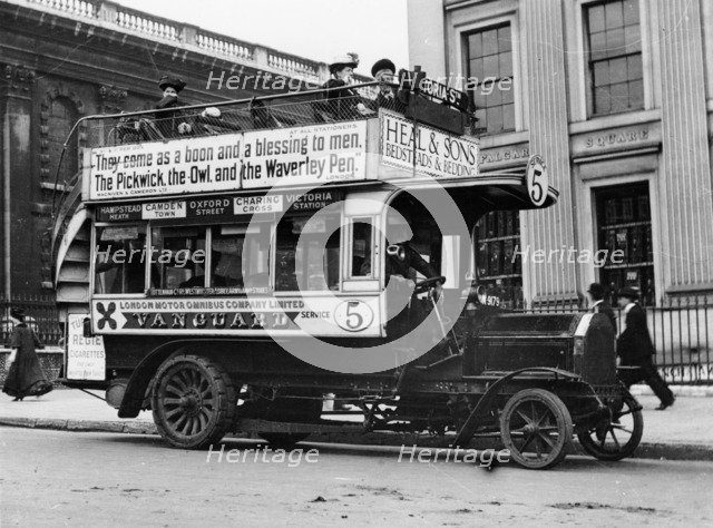 1909 Milnes Daimler bus, (c1909?). Artist: Unknown