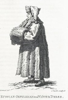 Russian Gentleman in a Winter Dress, 1802.  Creator: Louis Charles Ruotte.