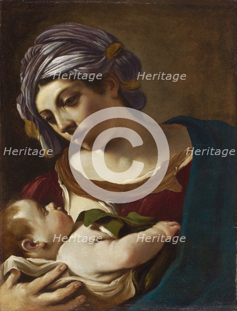Madonna and Child. Artist: Guercino (1591-1666)