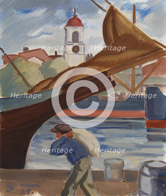 Satama, 1929. Creator: Vihtori Ylinen.