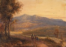 Cader Idris - Sunset, 1837. Creator: David Cox the Elder.