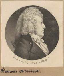 Thomas Wright Armat, 1799. Creator: Charles Balthazar Julien Févret de Saint-Mémin.