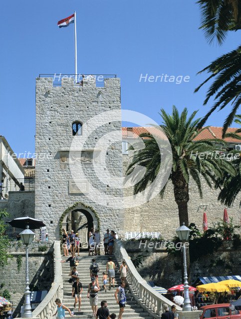 Land Gate, Korcula, Croatia.