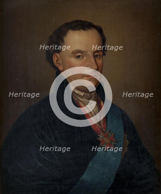 Portrait of a Nobleman, 1855. Creator: Stanislaw Bartus.