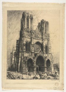 Reims Cathedral . Creator: Auguste Louis Lepère (French, 1849-1918).