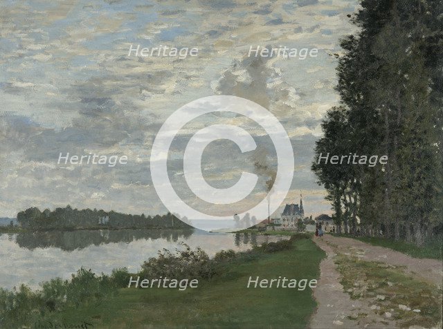 La Promenade d'Argenteuil. Artist: Monet, Claude (1840-1926)