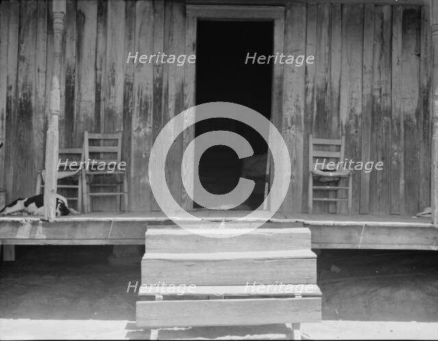 Home of tenant farmer near Newport, Oklahoma, 1937. Creator: Dorothea Lange.