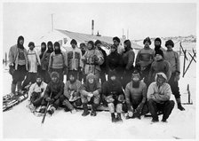 'The Main Party at Cape Evans after the Winter', Scott's South Pole expedition, Antarctica, 1911. Artist: Herbert Ponting