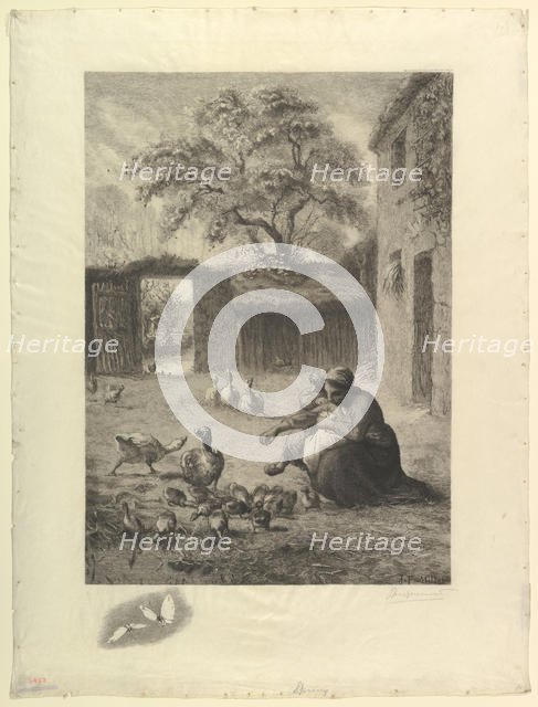 Le Printemps, d'après un pastel de Millet, 1888. Creator: Felix Bracquemond.