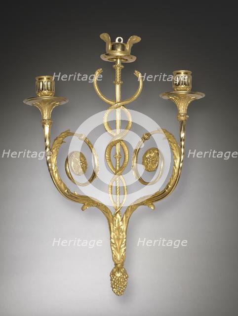 Louis XVI Style Candle Bracket, c. 1775-1790. Creator: Unknown.