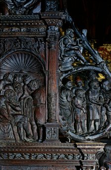  'Scenes from the life of Joseph and his brothers, sons of Jacob', reliefs in the retrochoir of t…