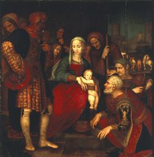  'The Adoration of the Kings' Oil by Yáñez de Almedina.