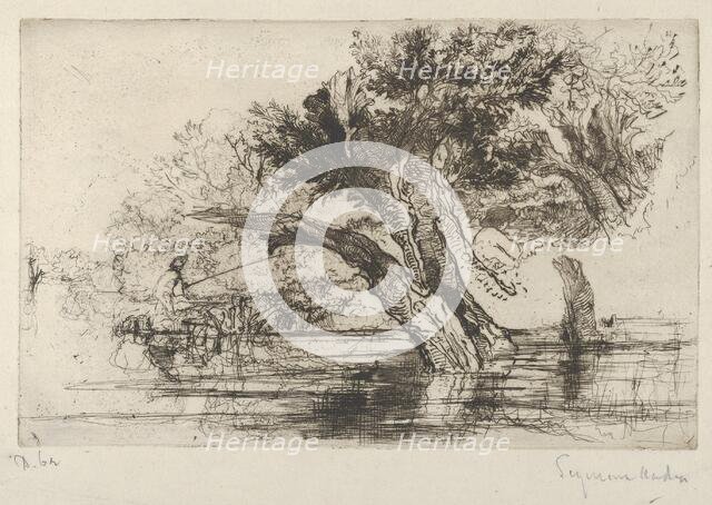 Penton Hook, 1864., 1864. Creator: Francis Seymour Haden.
