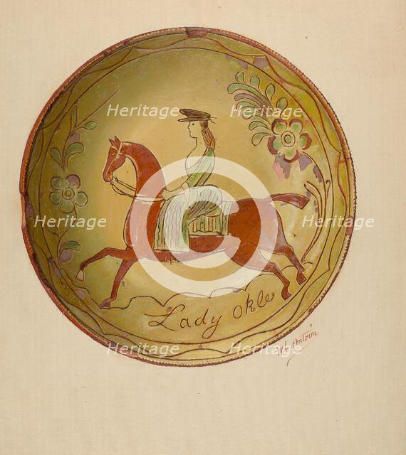 Pie Plate, 1935/1942. Creator: William L Antrim.